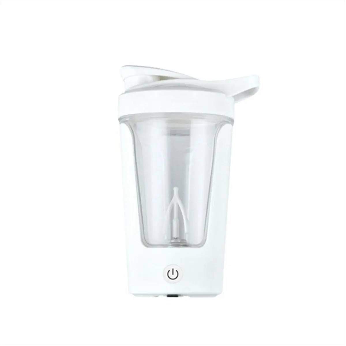 [HUND Store]~Electric Mixing Cup Rechargeable Protein Powder Mixing Leak-Proof Coffee Milk Cup Blender Cup Sports Fitness White