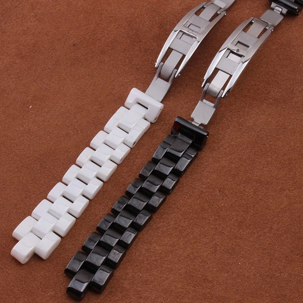Cinturino in ceramica di alta qualità per cinturino J12 cinturino da donna e da uomo cinturino moda braccialetti bianchi neri caldi 16mm 19mm