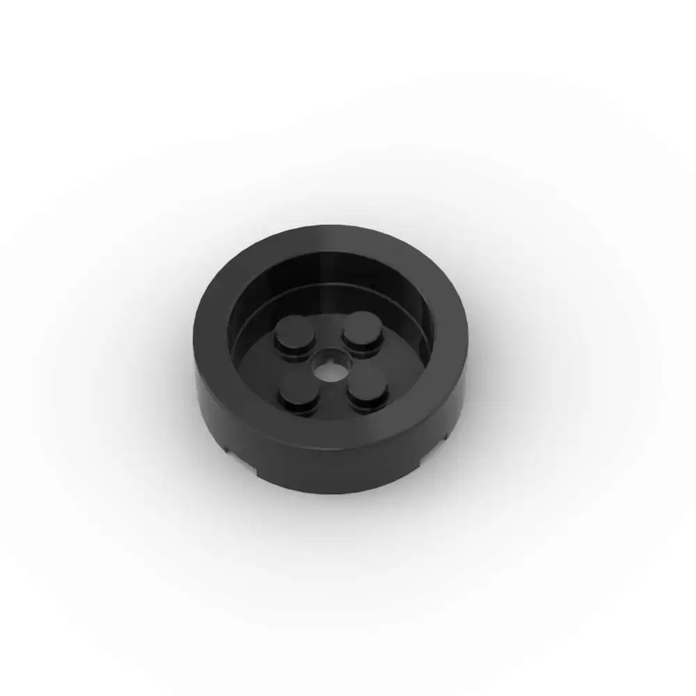 MOC 10PCS 68325 Round 4x4 With Recessed Center And Hole Building Blocks Set Plate Part Particle DIY Toys Adult Birthday Gifts