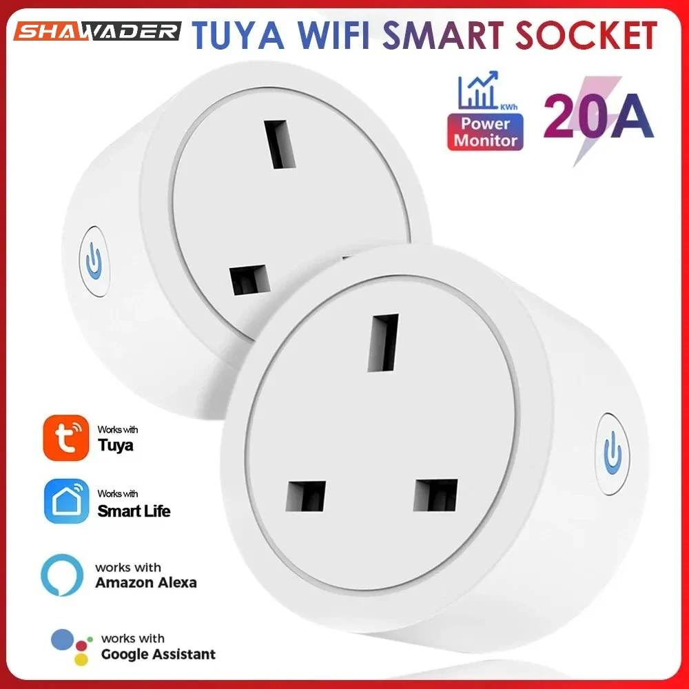 

Смарт-розетка для монитора питания, Wi-Fi, 20 А