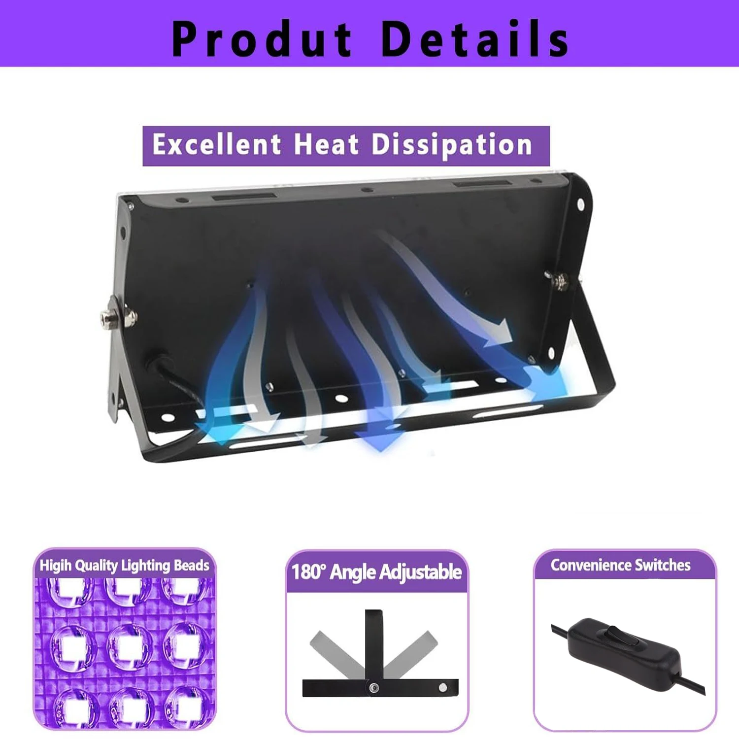 96/144 LEDs UV Exposure Unit Kit with Retractable Adjustable Stand for Screen Print Exposing Photo Emulsion Cyanotypes Office