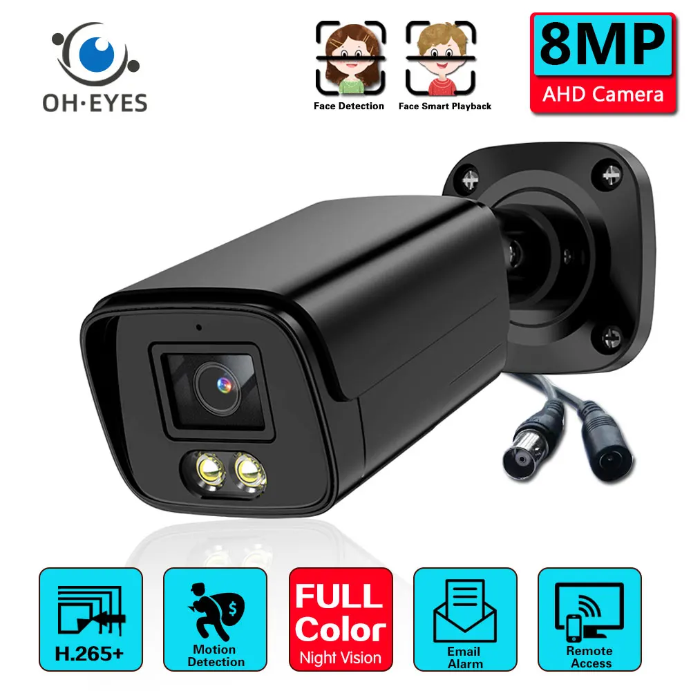 

XMEYE 4K 8MP AHD камера 5MP CCTV Домашняя безопасность наружная Водонепроницаемая цветная камера ночного видения BNC фотокамера видеонаблюдения