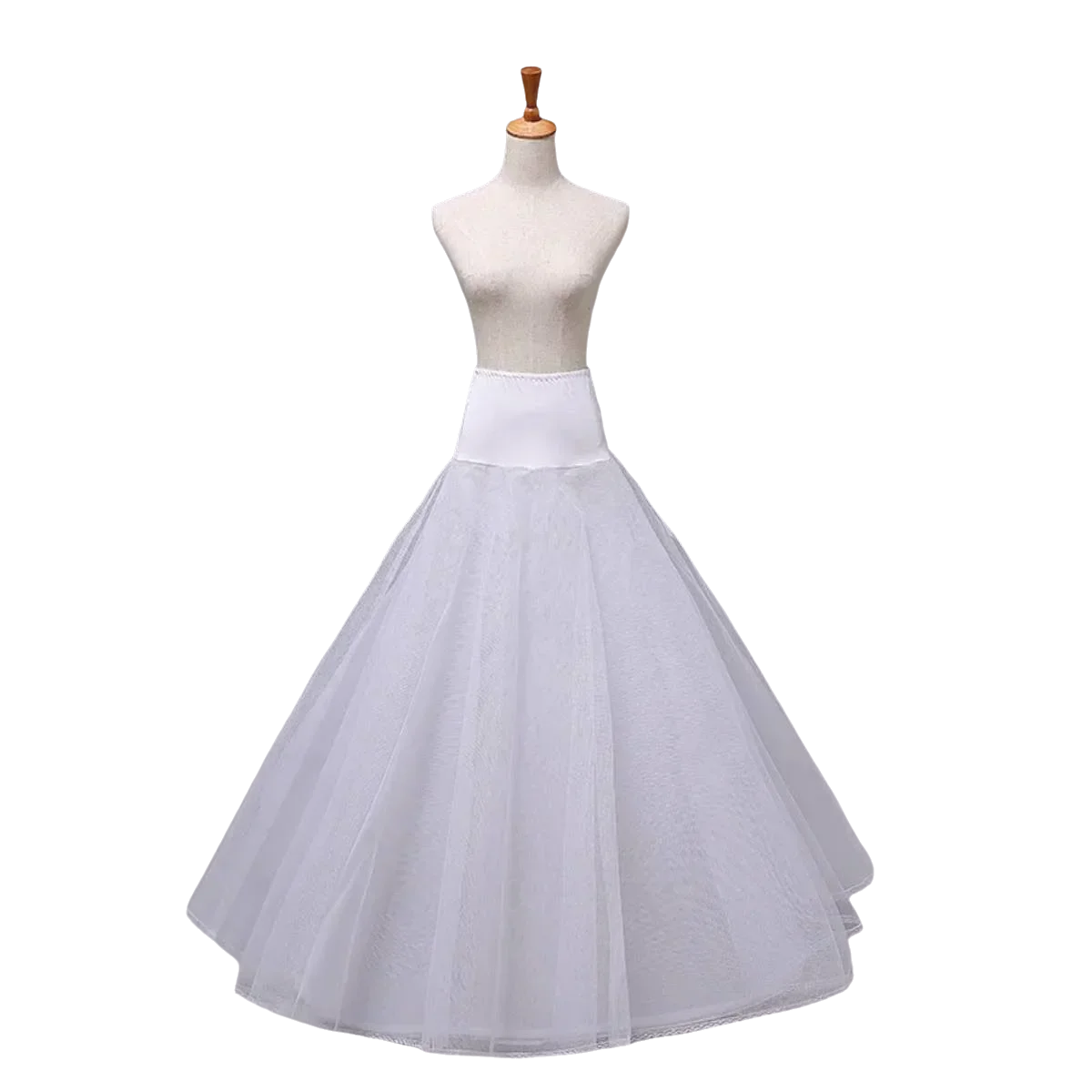 

Нижняя юбка с двумя обручами, кринолиновая нижняя юбка-комбинация для свадебного платья, белое