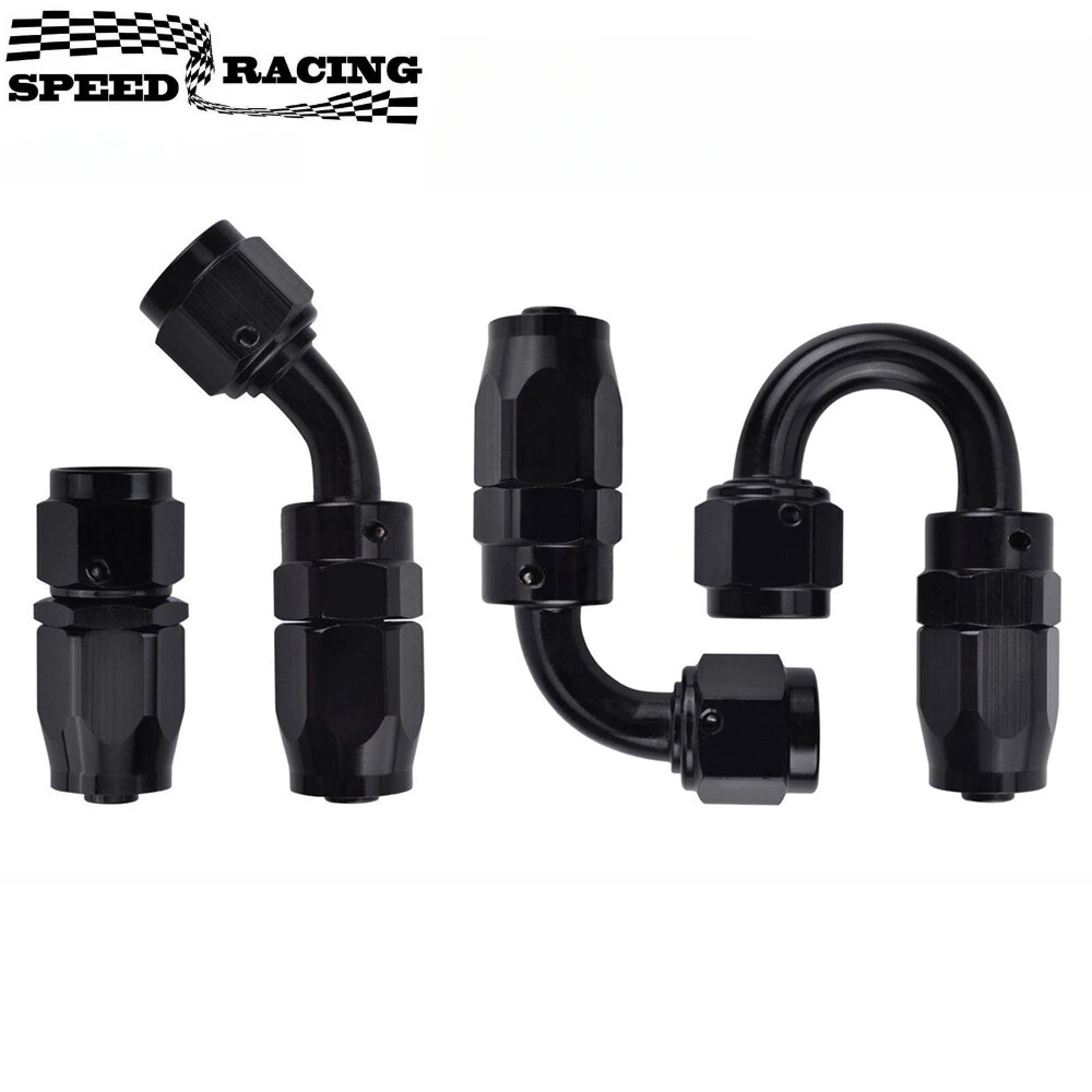 AN4/AN6/AN12 Adaptor Pemasangan Ujung Selang Putar untuk Saluran Selang Minyak/Bahan Bakar/Gas