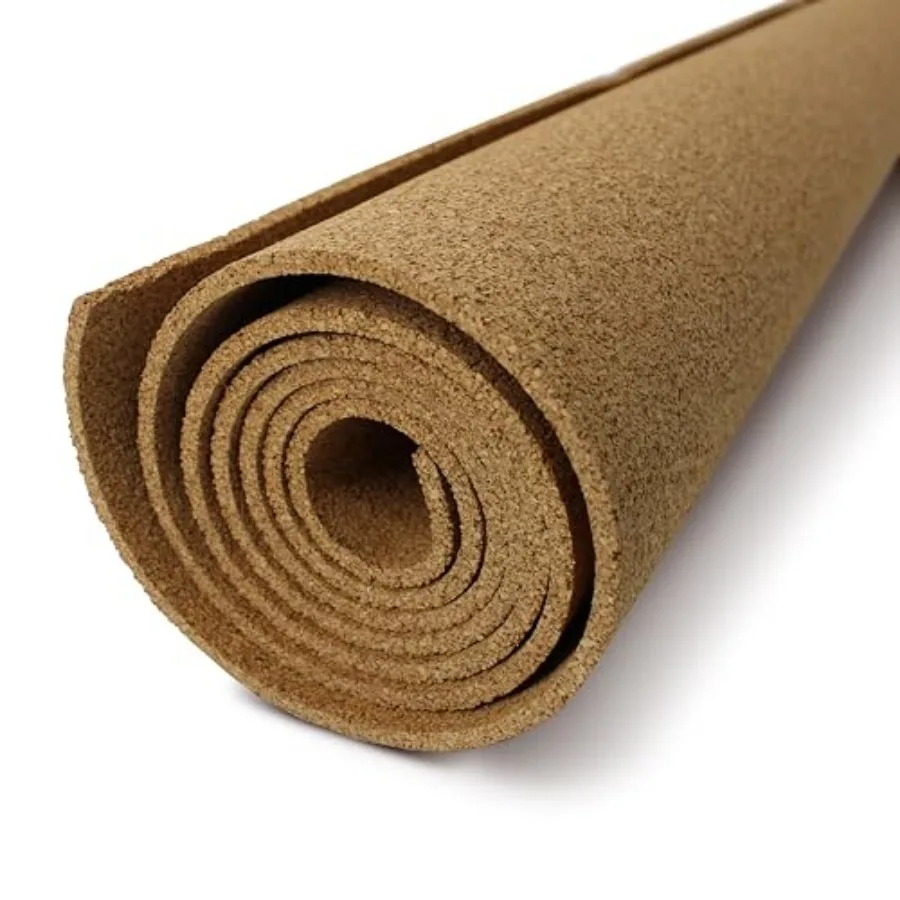 

Cork Roll 4' x 6' x 6MM - DIY Bulletin Board Wall Accent Dart Board Backing - Environmentally Friendly Self-Healing Cork