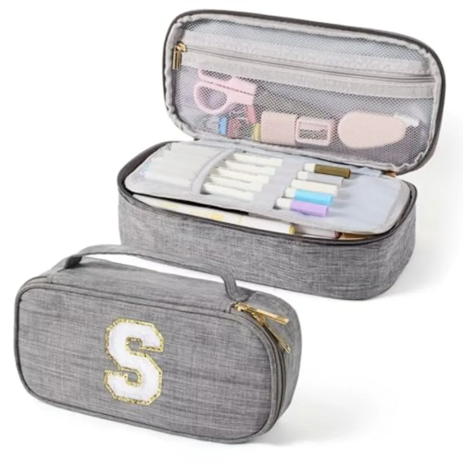 

Cute Pencil Case for Girls, Pencil Pouch Bag, Aesthetic Pen Pouch School Supplies for Teen Girls, S