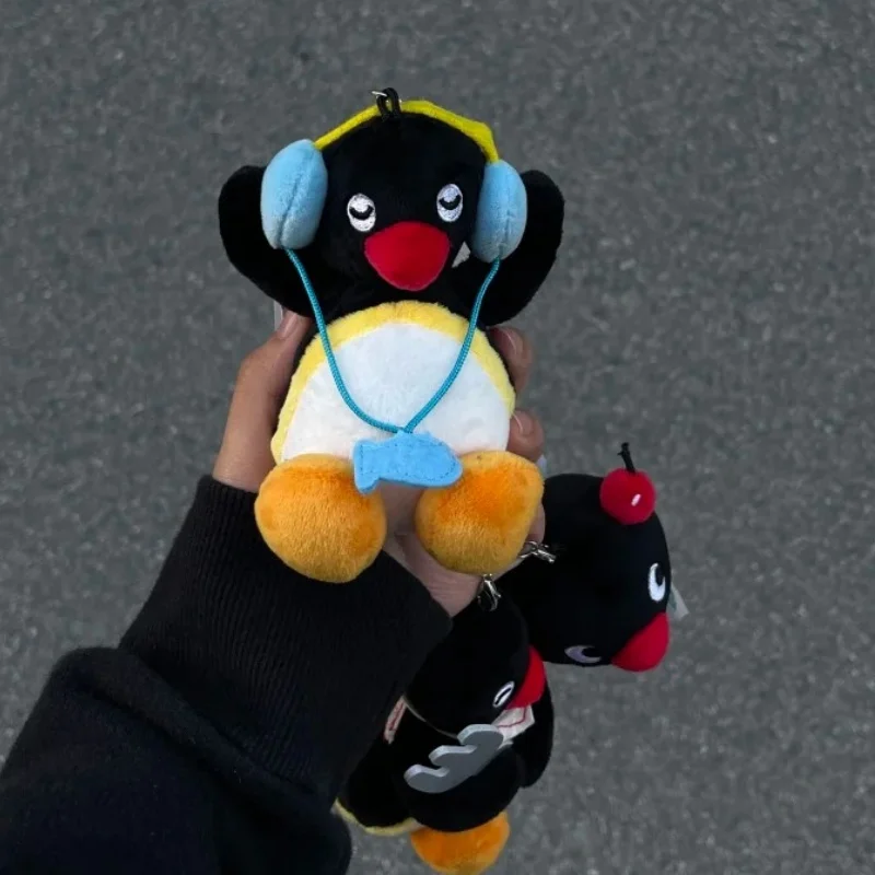 Echte Pingu Plüsch Anhänger Serie Pinguin Kawaii Puppe Pingu Geschenk süße Pinguin Mädchen süße Geschenk Pack Zubehör Anhänger