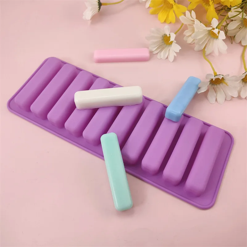 10 long finger silicone mold sausage hot dog cake baking biscuit mold handmade soap aromatherapy mold