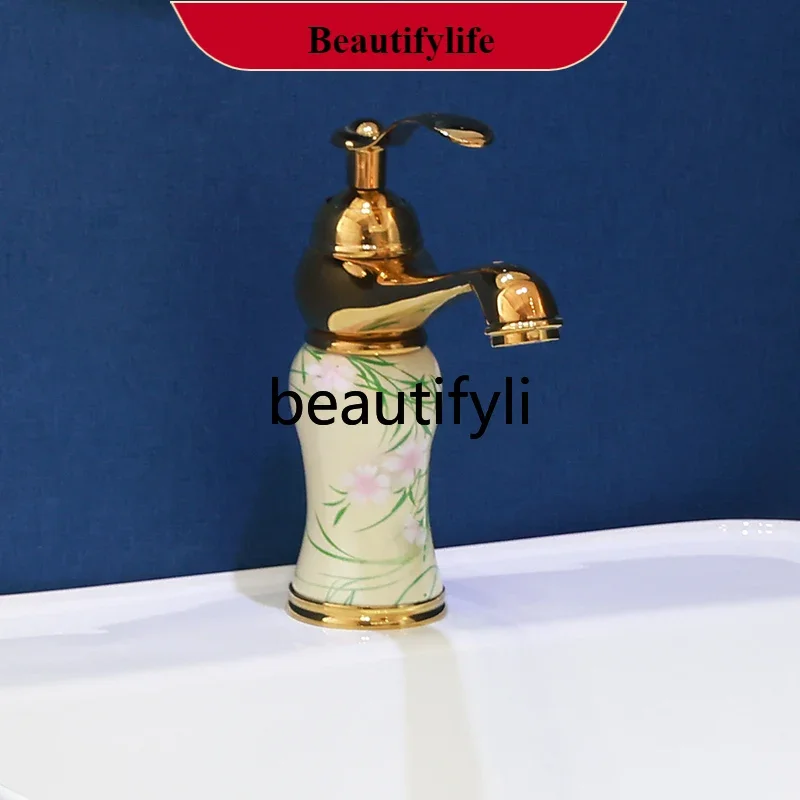 YL  Column wash basin split floor small apartment ceramic wash table