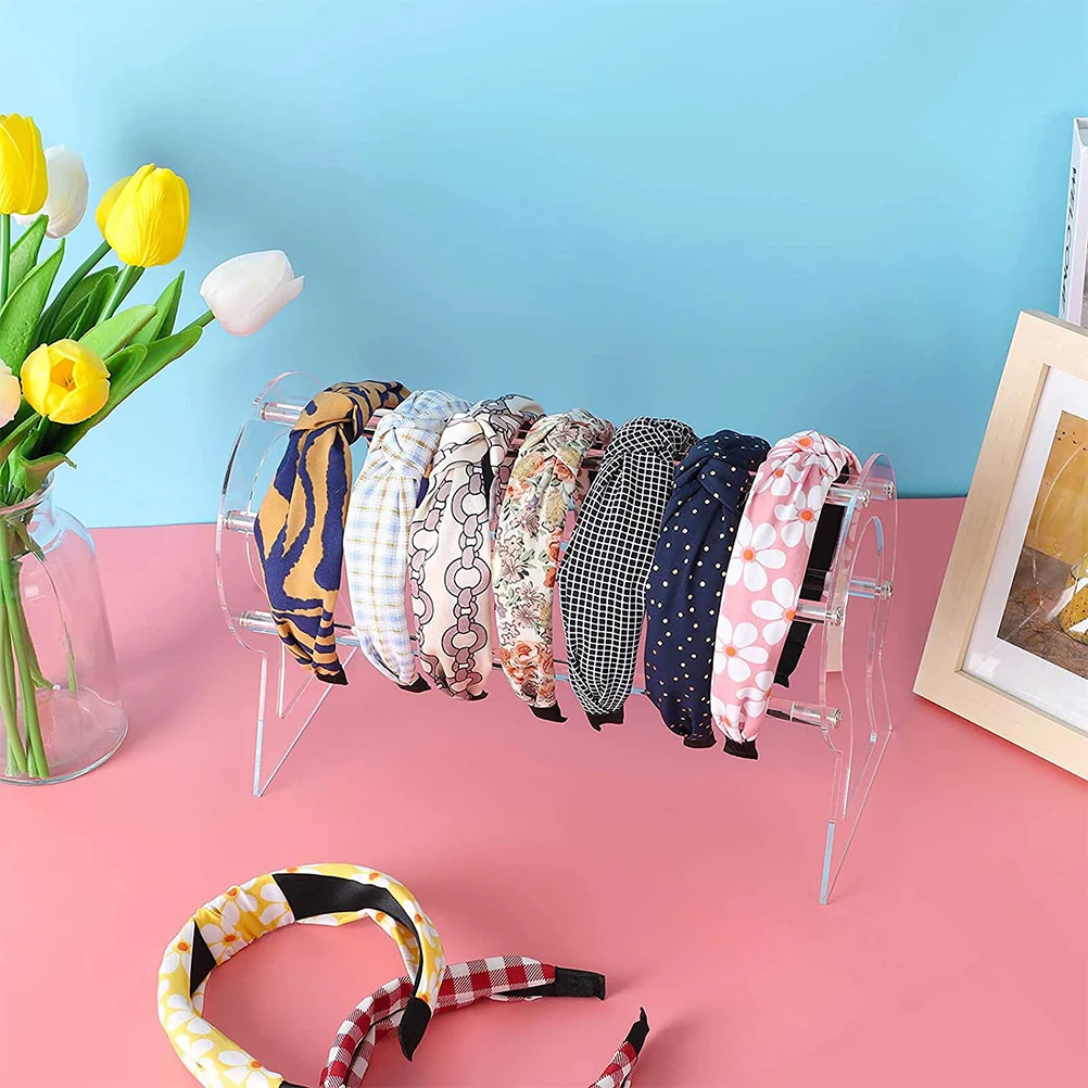 

Acrylic Headband Holder Headband Display Stand For Women Hair Accessories Organizer Rack Durable Lightweight Storage Rack