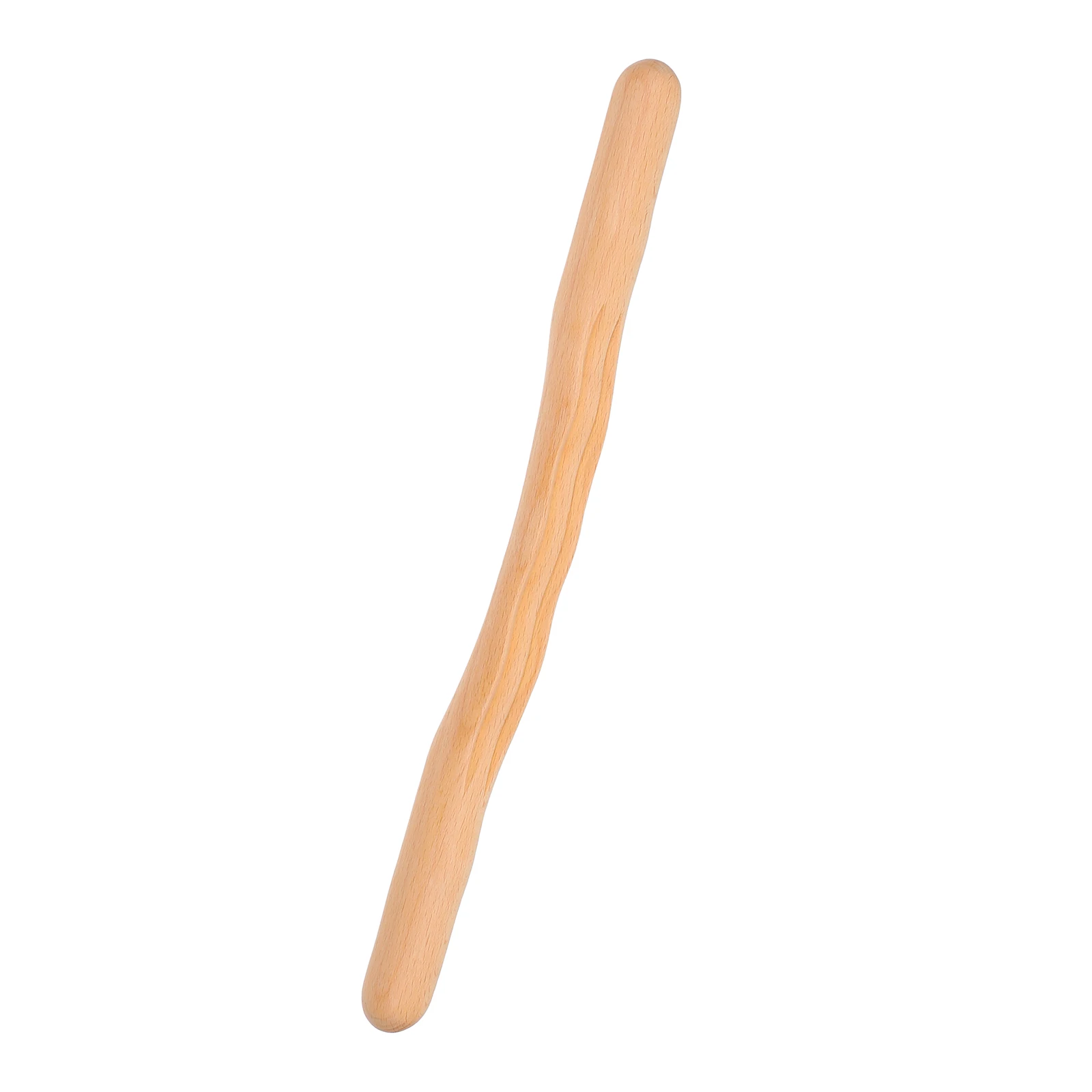 

Natural Solid Wood Massage Stick 43cm Body Therapy Scraping Tool Alleviate Fatigue Improve Blood Circulation for Adults