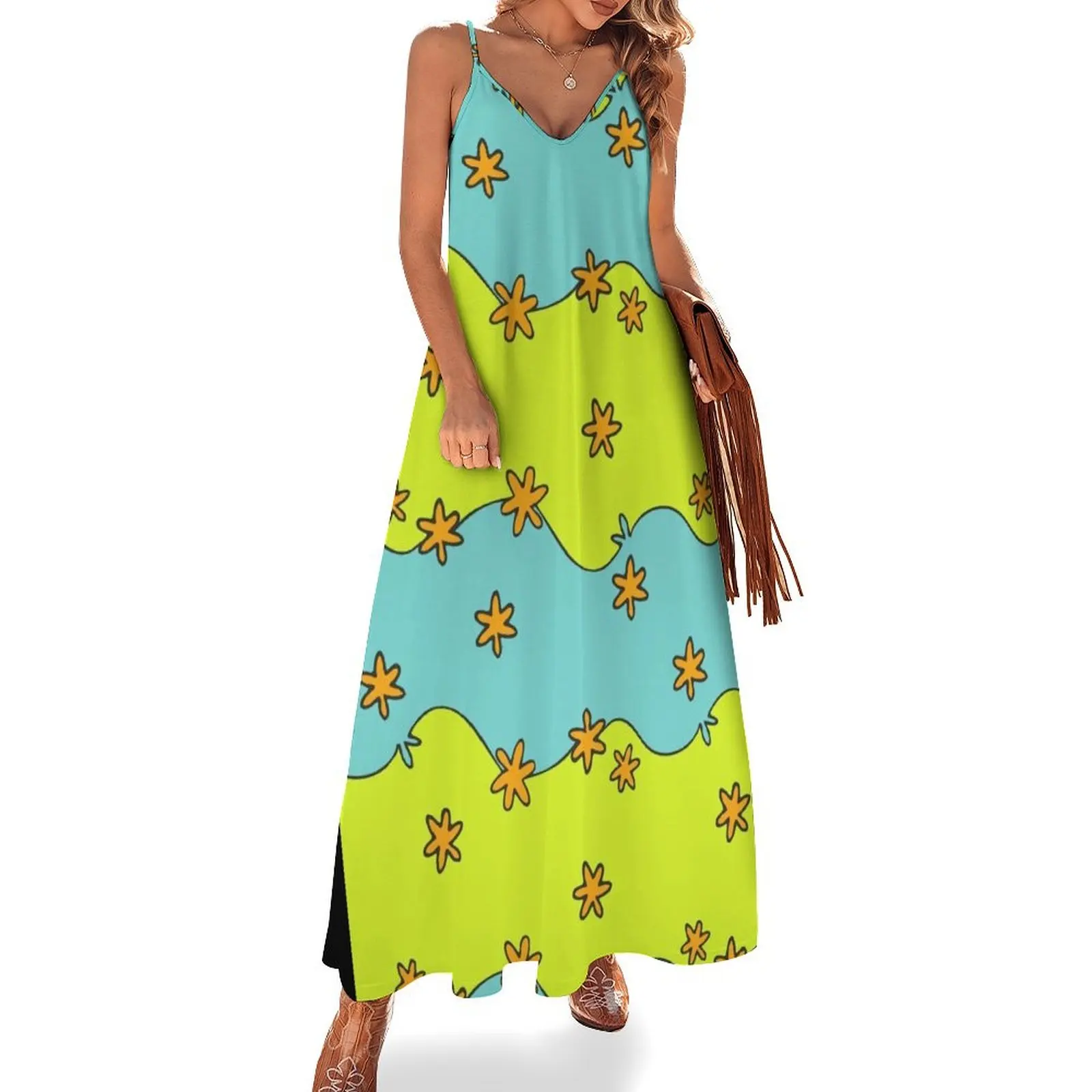 

Meddling Mystery Sleeveless Dress Woman clothing elegant women's dresses sale beach outfits for women Dress