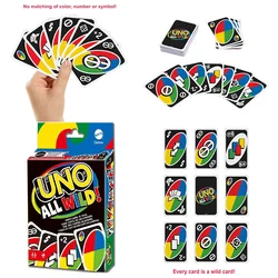 Mattel Games UNO All Wild! Card Game Multiplayer UNO Card Game Family Party Games Toys Kids Toy Playing Cards