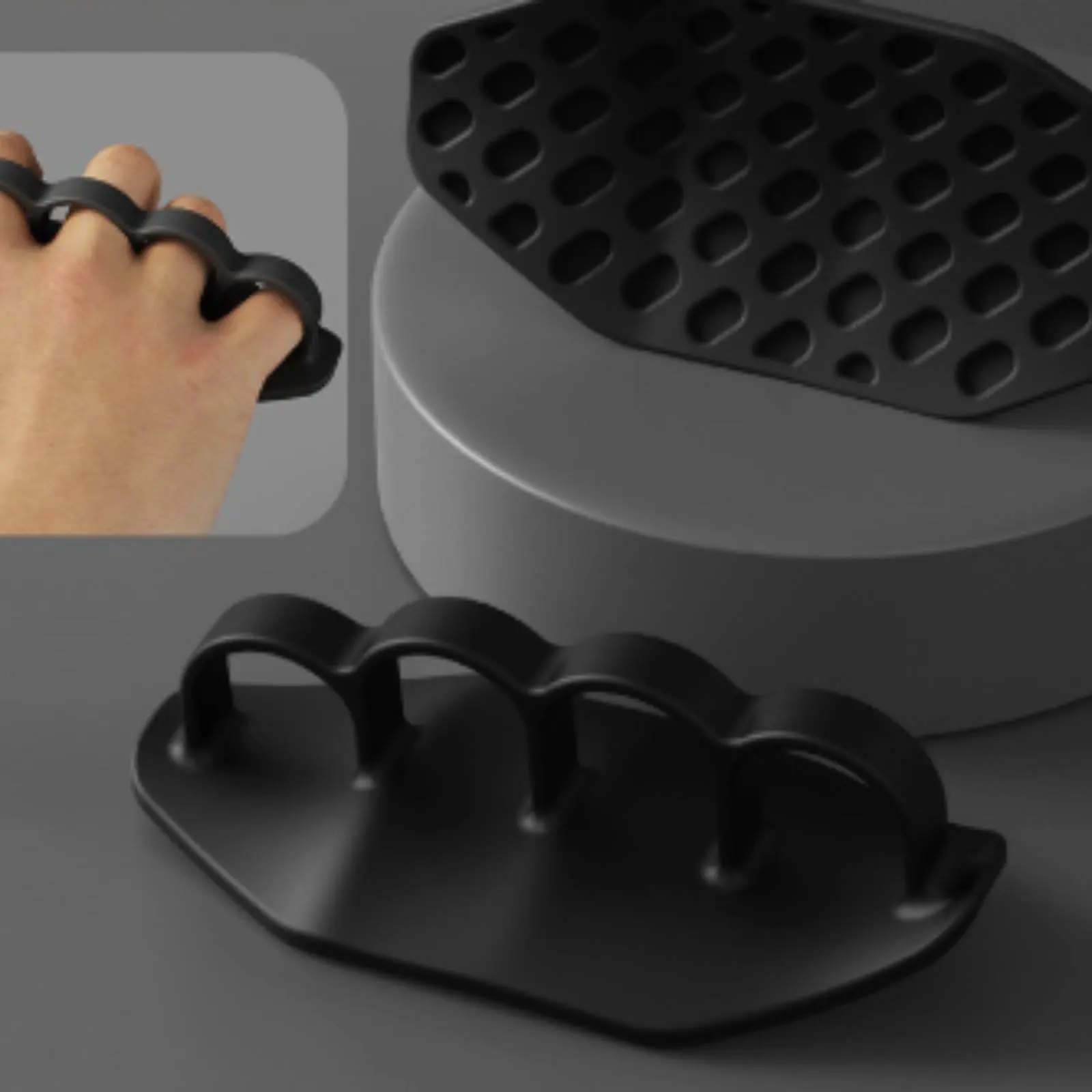 2 Pieces Silicone Grip Pad Comfortable Fit Silicone Palm Guard Anti-Slip Exercise Grip Easy to Clean Weightlifting Hand Grips