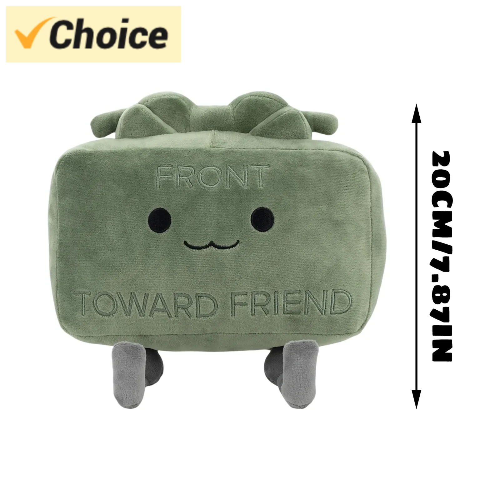 20 cm Hot Clay De Clay-meer Pluche Pop Speelgoed Cartoon Schattig Zacht Klein Vierkant Klei De Claymore Kamer Decoratie Pluche Pop Speelgoed
