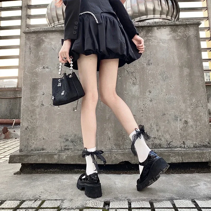 Lolita Girls Sweet Bow Socks Women Vintage Big Bowknot Soft Velet Ankle Sock Costumes Cosplay JK Uniform Anime Cute White Socks