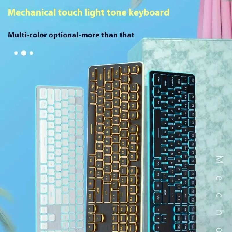 

LANGTU Lt600 Wireless Keyboard Mouse Set Notebook Game Office Multi-Scene Universal Typing Sound Small Film Keyboard