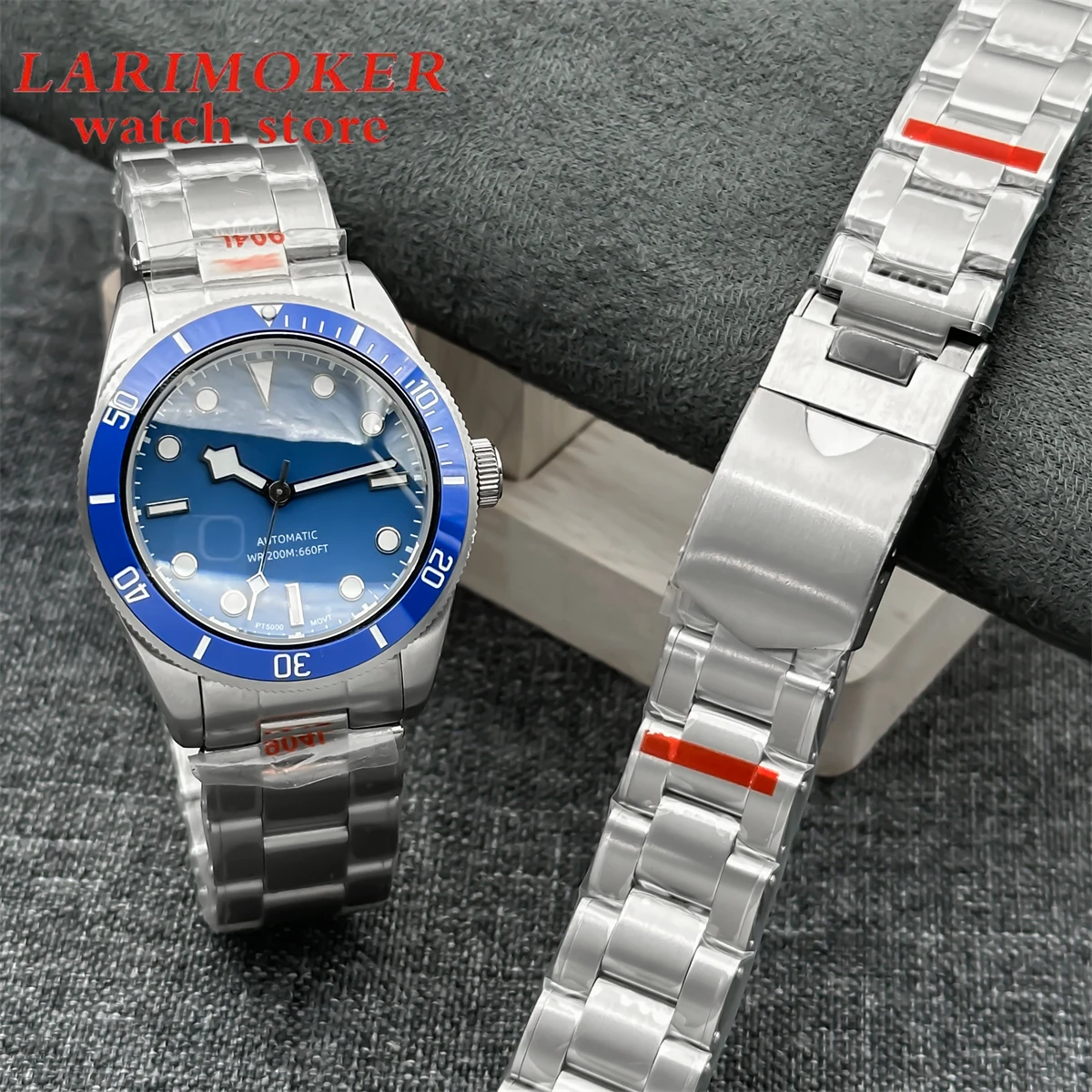 BLIGER Raw Ear 20 мм, браслет из твердой нержавеющей стали 904L, серебристый, черный, розовое золото, ремешок с покрытием, подходит для корпуса 39 мм