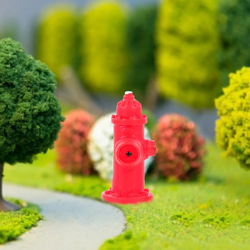 12 Pcs Micro Landscape Model Traffic Road Fire Hydrant Landscaping Props Models