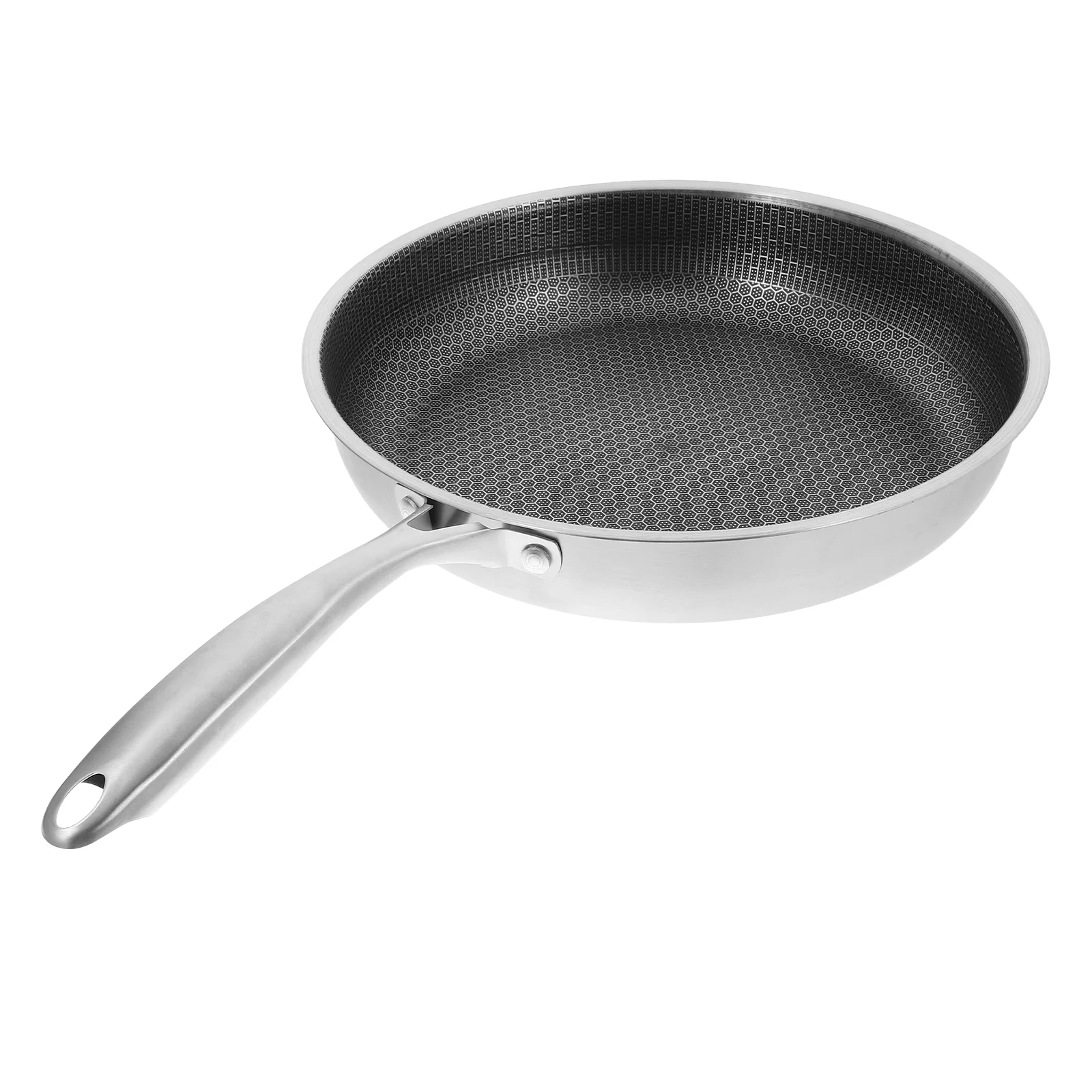 

Griddle Stainless Steel Wok Honeycomb Pans Nonstick Frying Fried Eggs Small Non-stick Work