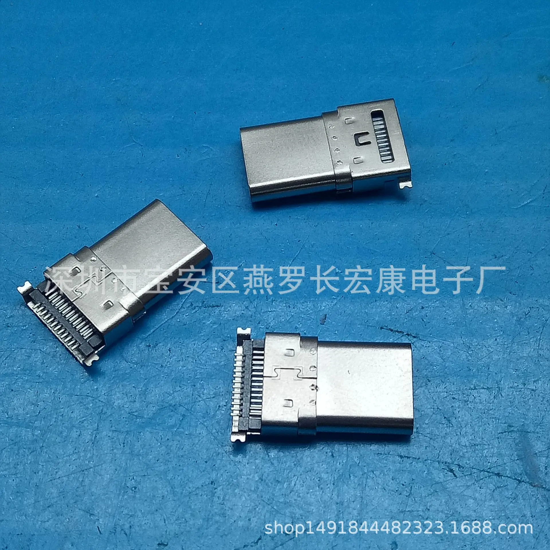 For patch/sinking board USB 3.1 C-TYPE male, sinking board SMT full sticker, double row of pins/double shell, sticker