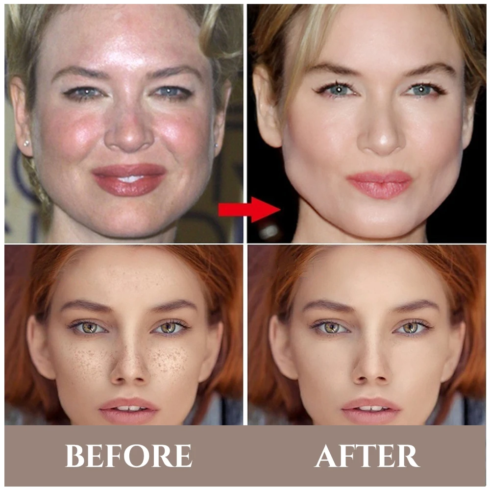 Make-up-Grundierung, Milch-Set, Make-up-Puder, Schwammquaste, vierteiliges Set, langlebig, einfaches Make-up, Make-up-Set, Weihnachtsgeschenk