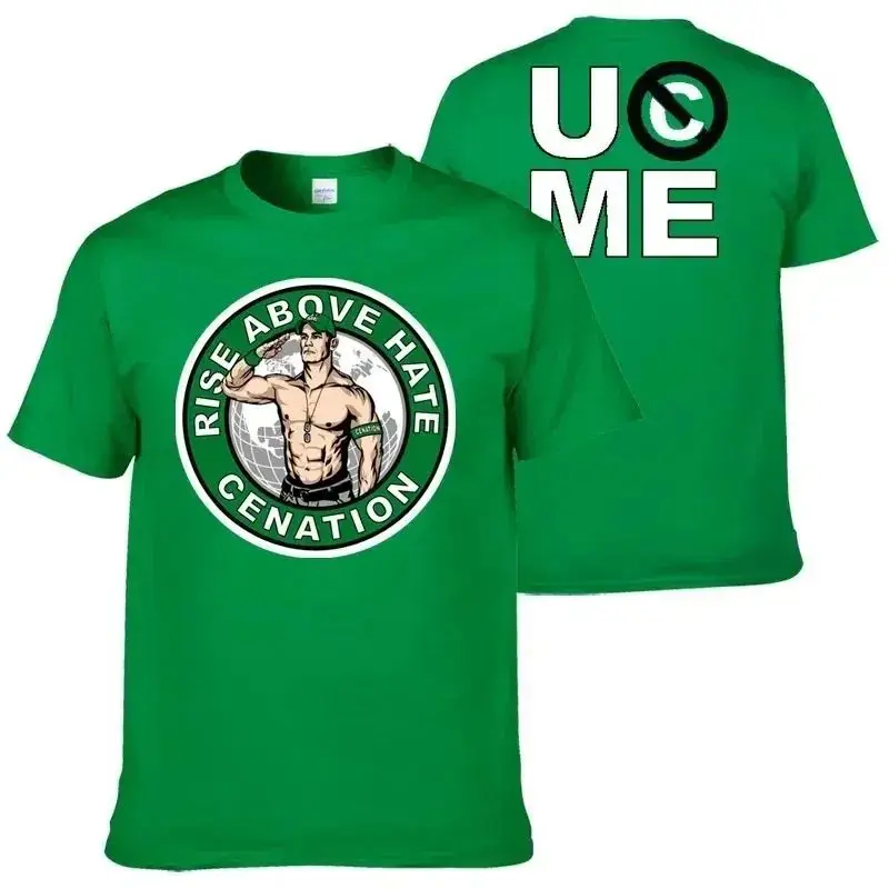 New men's and women's fashion printed T-shirts, men's and women's fashion shirts, WWE John Scene Winning this Day Summer