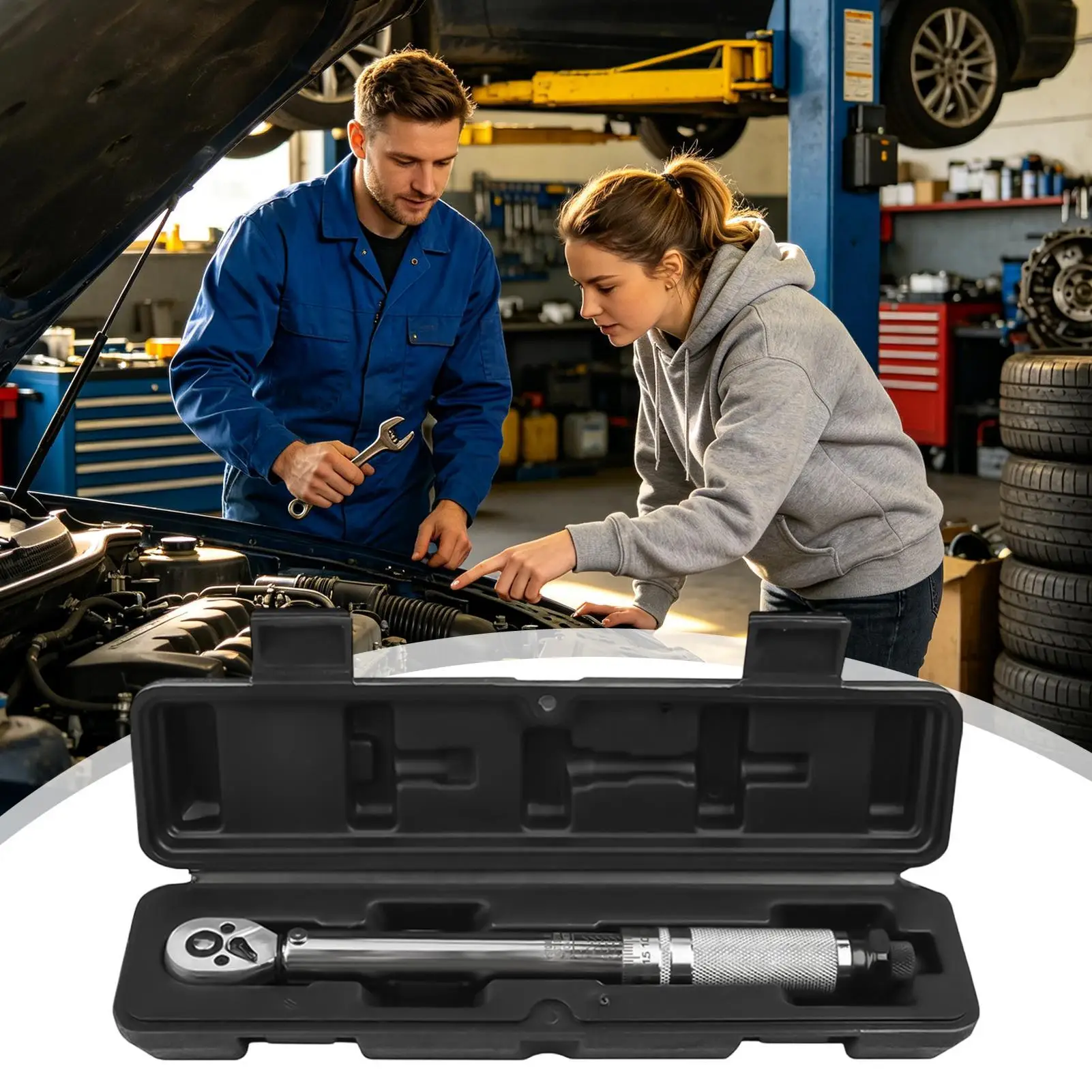 Motorcycle Torque Wrench 72-Tooth 20-230 Nm Maintenance Spanner With 72 Tooth Beginner Friendly Torque Wrench For Workshop Home