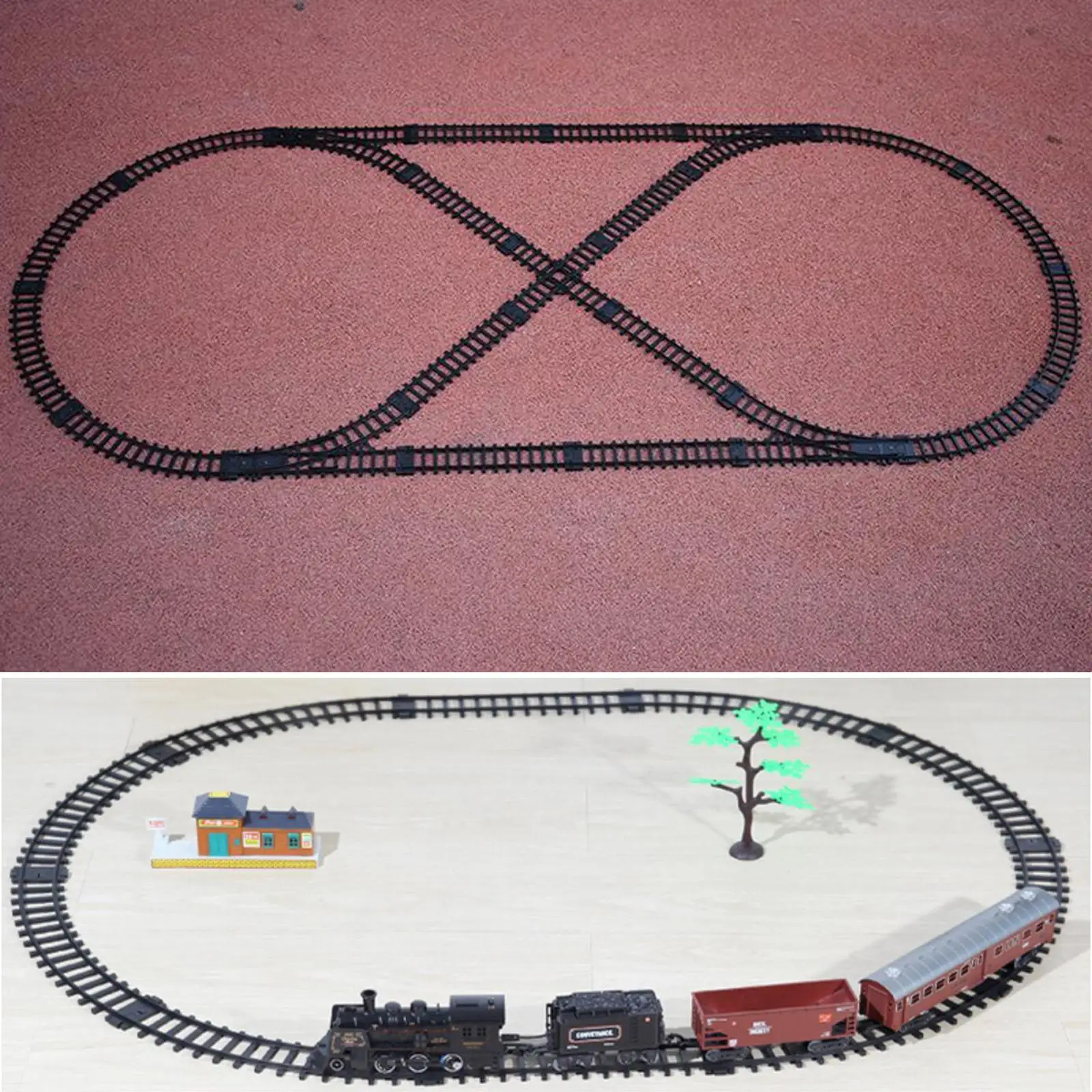 

Train Track Toys Christmas Holiday Train Track Model DIY Train Track Accessories