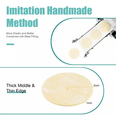 कमर्शियल ऑटो डम्पलिंग स्किन मशीन - 40 पीस/मिनट रैपर मेकर, 3.15 10 best sales पकौड़ी बनाने की मशीन - №10