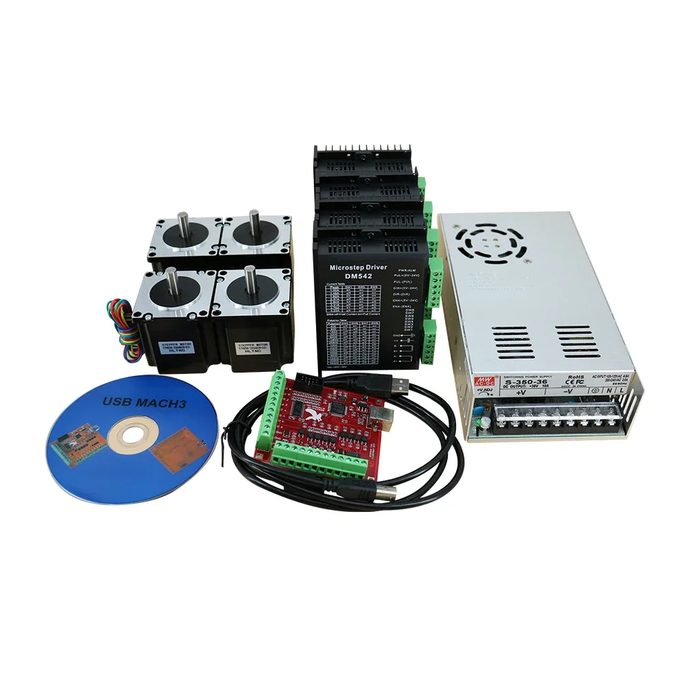 Nema 23 Stepper Motor 57HS56-2804A08-D21 Nema23 57HS56 2-Phase Hybrid Stepper Motor MA542 Driver Kits