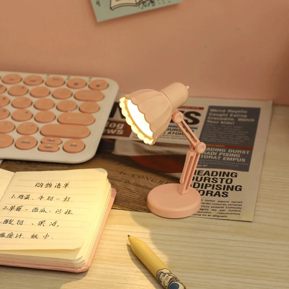 

Portable Mini LED Book Light with Clip Foldable USB Powered Reading Lamp for Bedroom Dorm Study Bed Table Night Home Travel Use