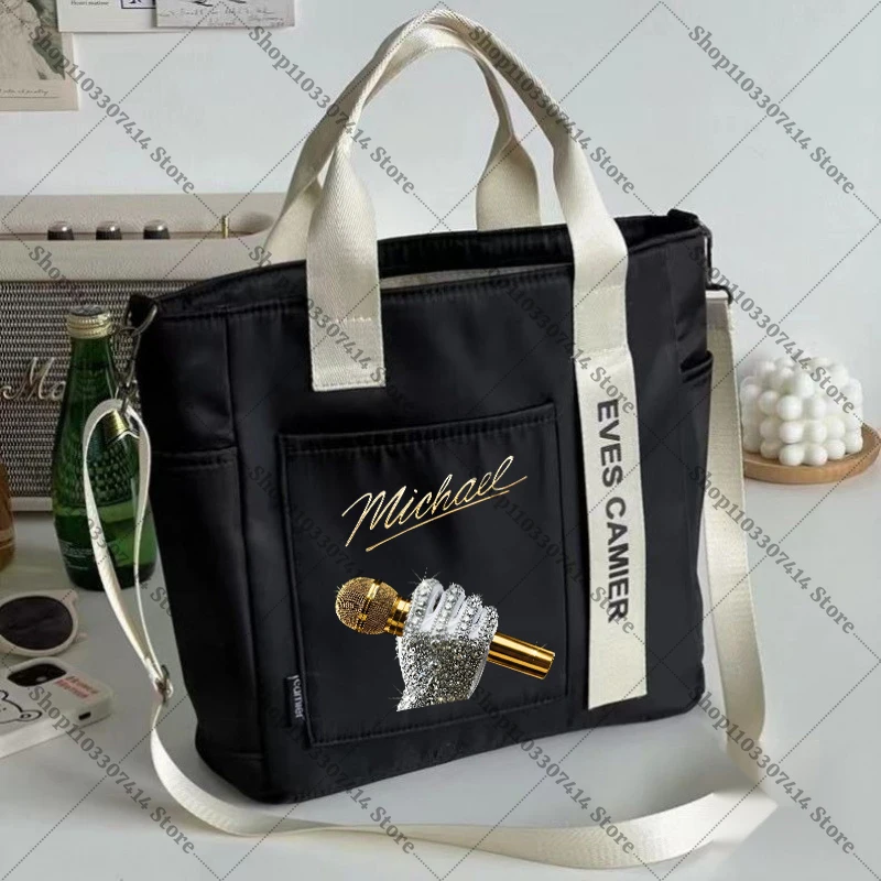 Women Fashion Tote Bag Accessories King of Pop MJ Casual Handbags for Women Michael Jackson Creative Storage Pouch Fan Gift 2026 view 4