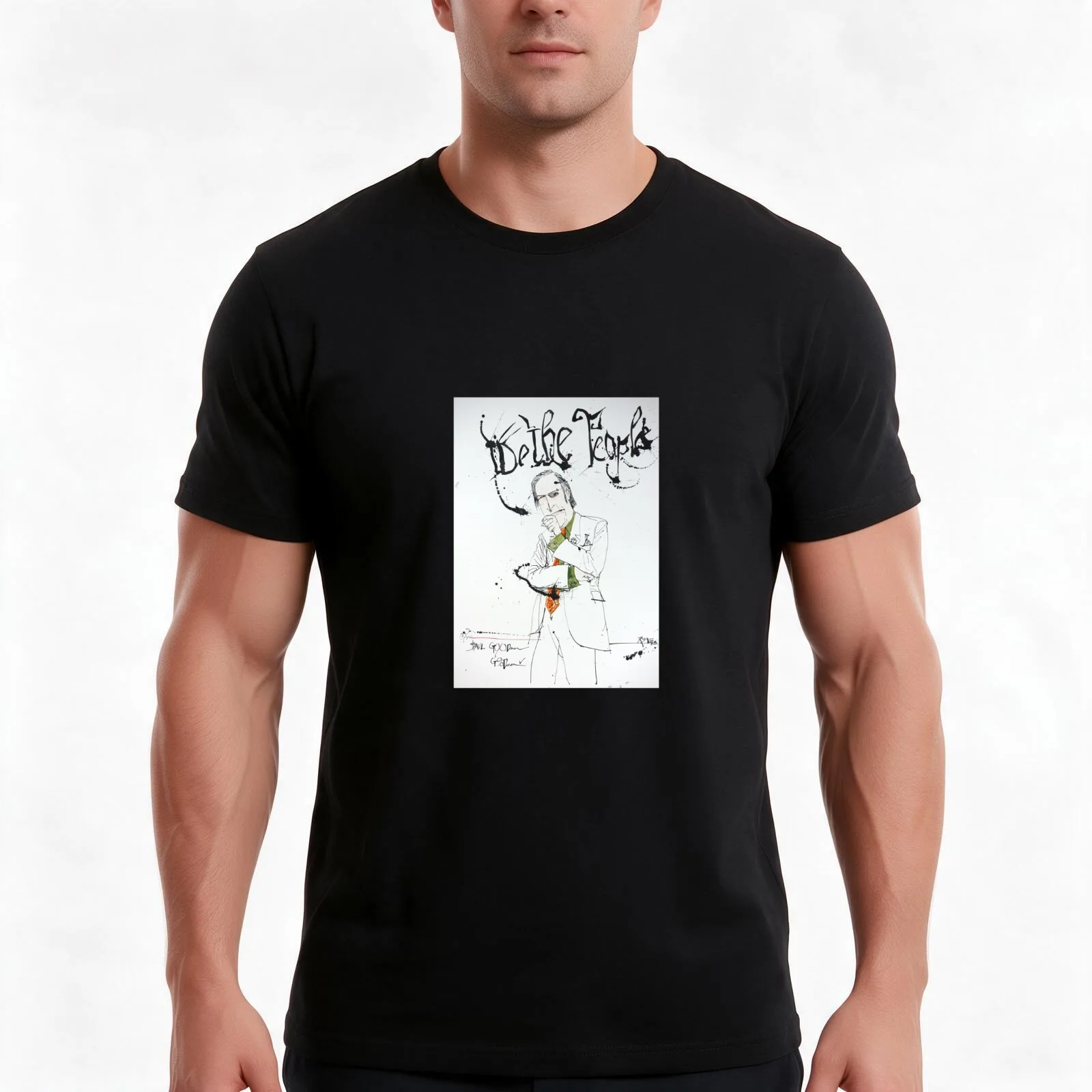 Better Call Saul Saul Goodman Illustration by Ralph Steadman T-Shirt, Summer Casual Cotton Tee, Oversized Streetwear Tops