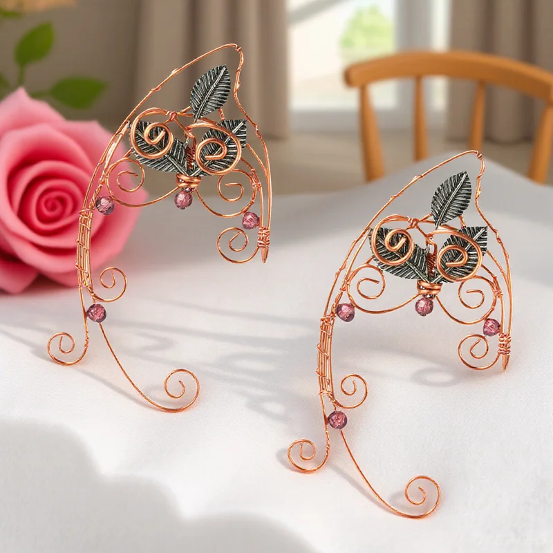Trendy Ear Wrap for Women Gold Color Clip Earrings Elegant Cuff Jewelry Accessory