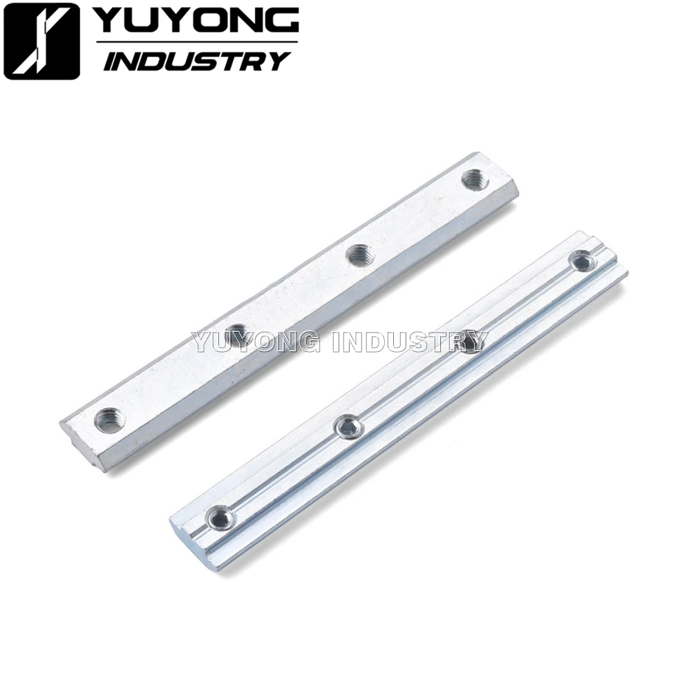 5pcs/Lot Zinc-Plated 180° V-slot Straight Joint Inside Connector Bracket for 20 Series V Slot with 8mm grub screws