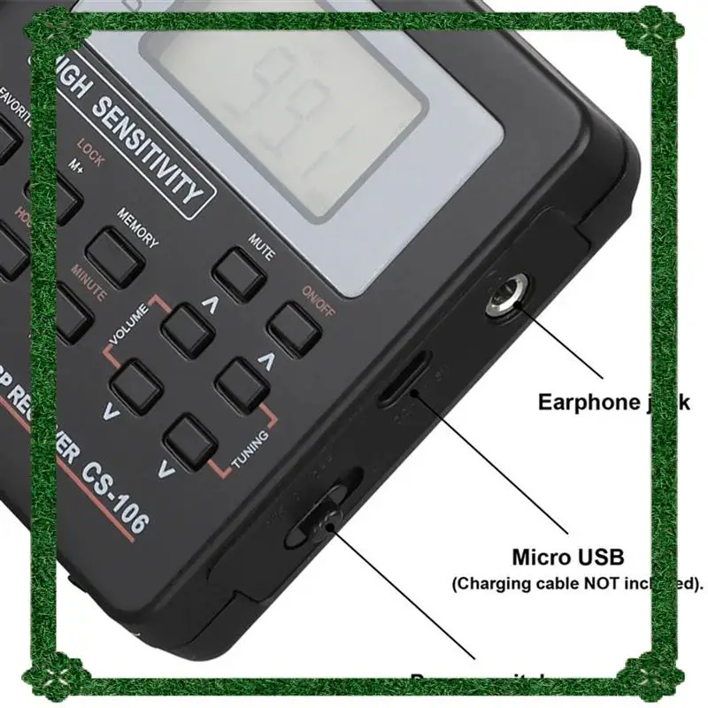 24-Hour Delivery 2X Full Band Radio AM/SW/LW/TV/FM Radio Full Frequency Receiver Receiving FM Radio With Timing Alarm Clock Radi