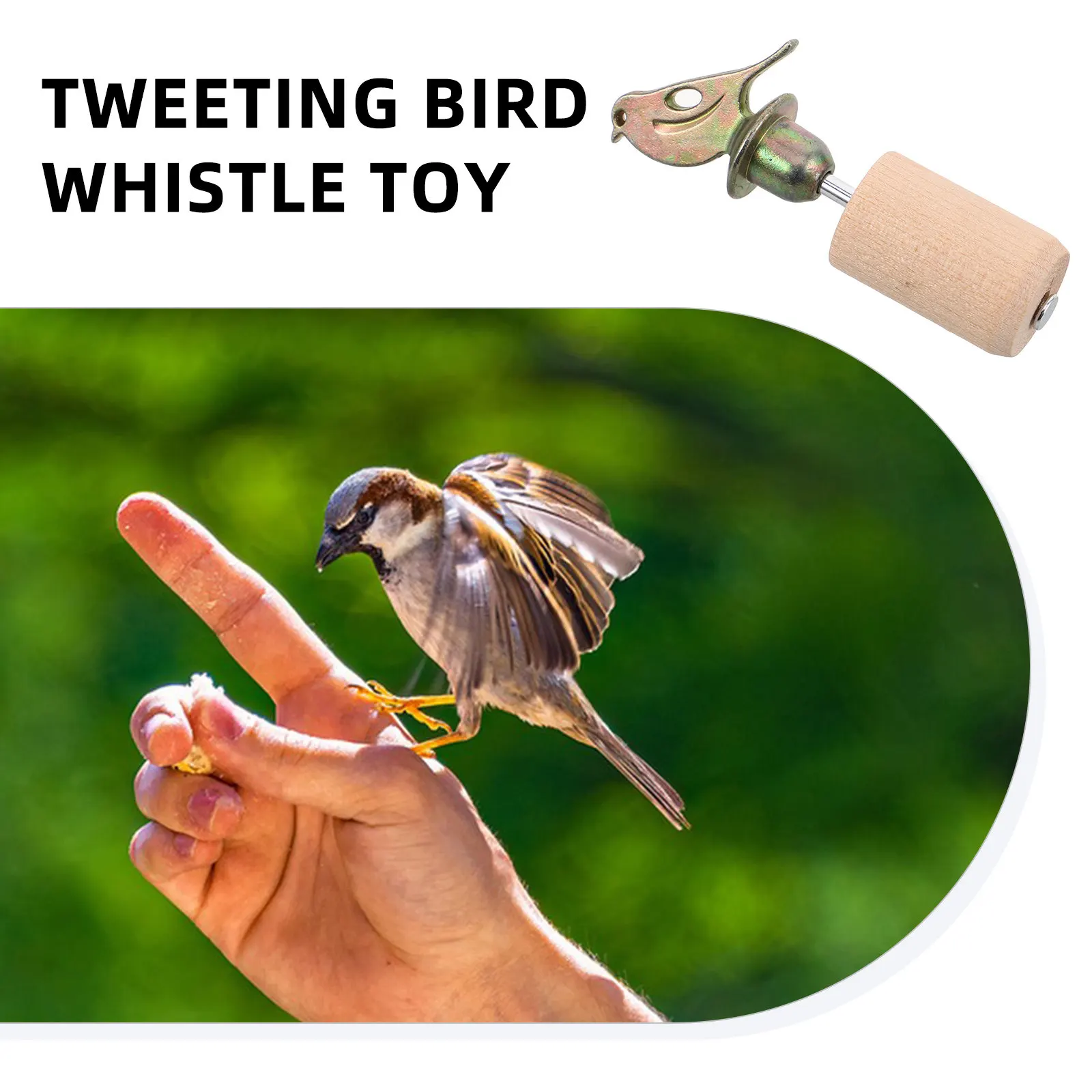 1Set Bird Whistle Hand-Twist Simulation for Bird Training Calling Observation Outdoor Birdwatching with Natural Sound Caller