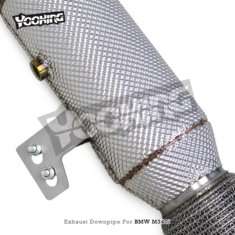 Race Performance Free Flow Downpipe In Stock For BMW M240 M240i M340i M440i 540i X5/X6 G05/G06 A90 B58 3.0T Stainless Steel Pipe view 4