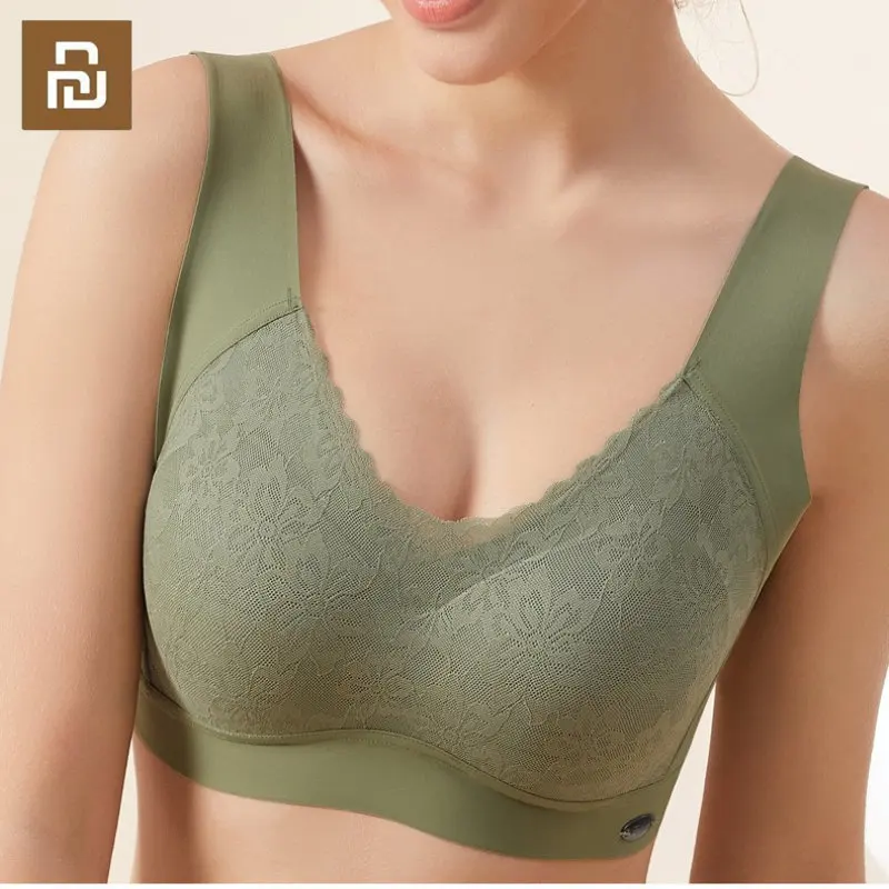 Youpin Sexy Lace Ladies Underwear Push-Ups Comfortable Close-Fitting Bra Vest Seamless Shockproof Sleep No Steel Ring Bra Thin