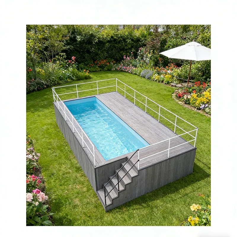 Modular Prefab Container Swimming Pool for Sale | Above Ground Pool for Home Hotel Resort Outdoor