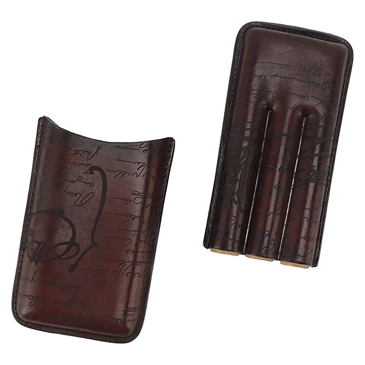 Oct Sale Elegant Leather Cigar Case/Cigar Storage Container - Portable and Breathable Travel Companion for Cigar Aficionados