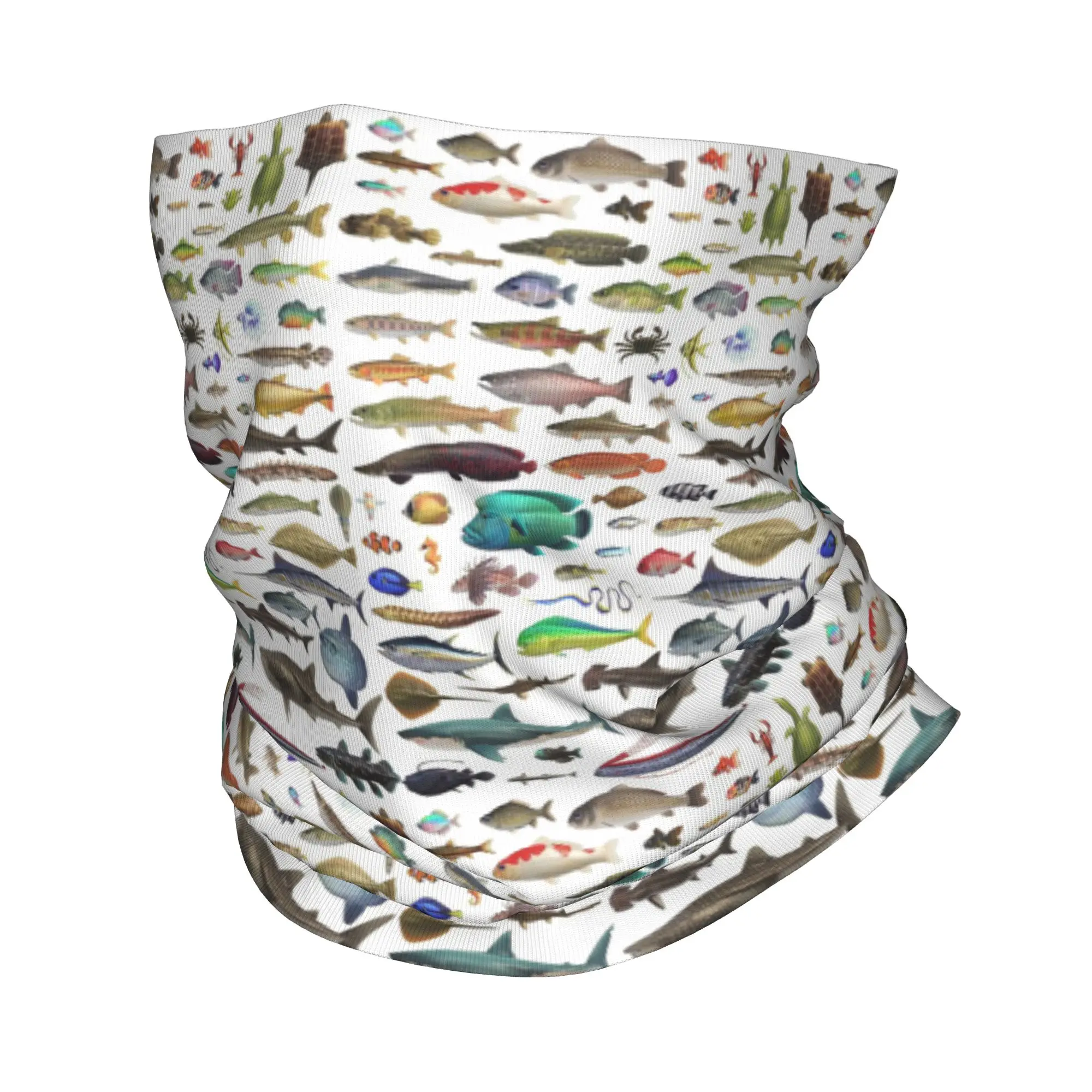 جميع الأسماك N Stuff Critterpedia باندانا الرقبة الجراب قناع مطبوع وشاح متعدد الاستخدام أغطية الرأس الجري للرجال والنساء الكبار #1
