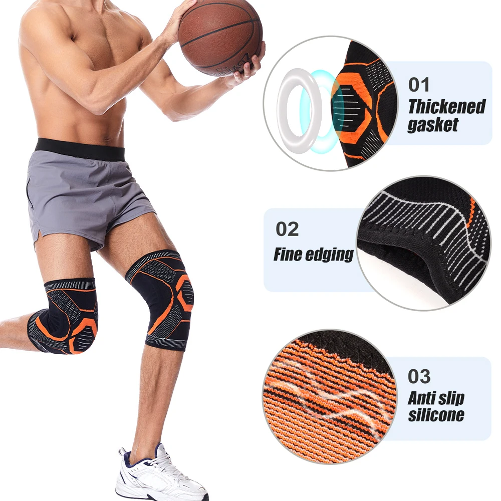 Protection Sports Knee Pads Men's Women's Basketball Leggings Meniscus Joint Cover Fitness for Fitness,Running, Playing Football