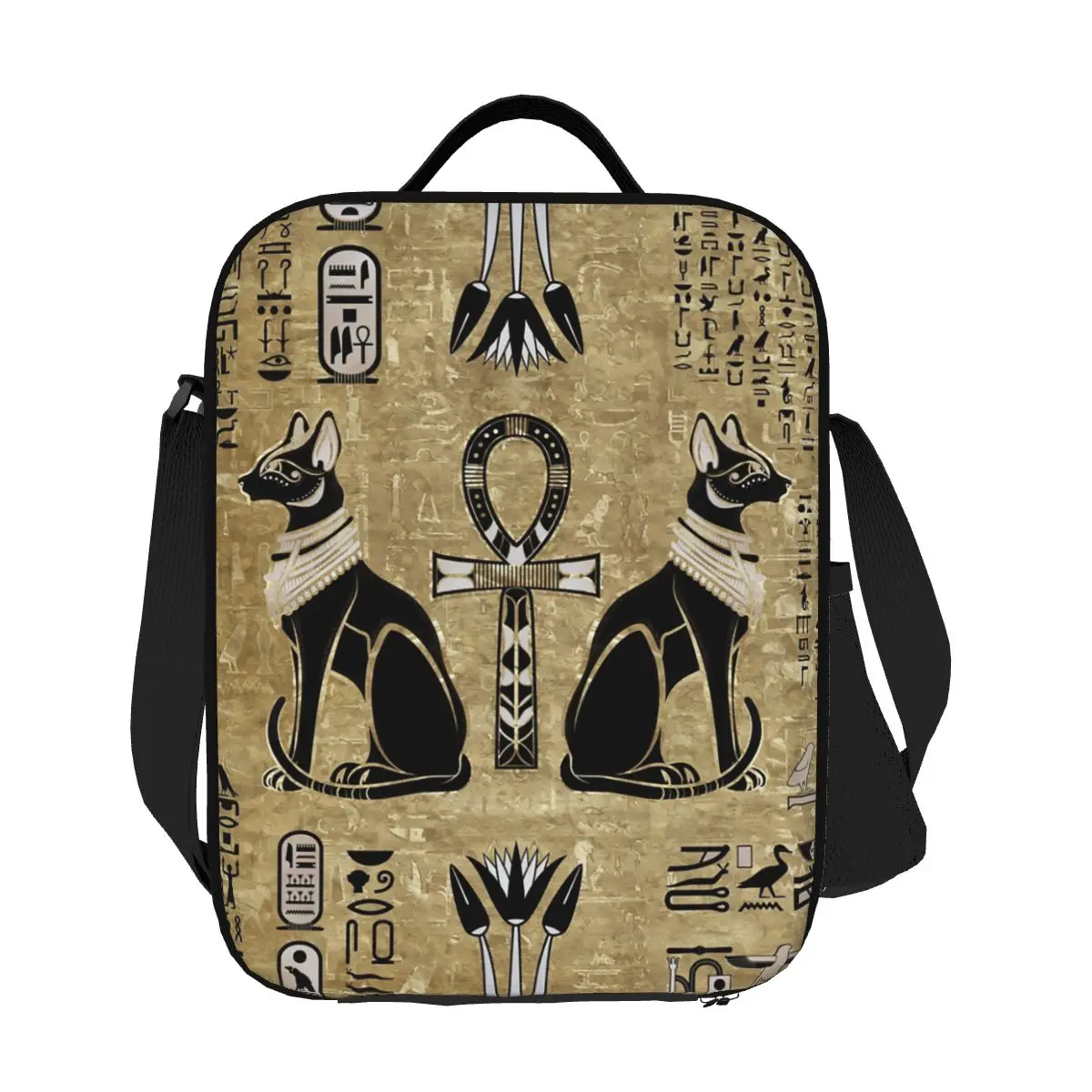 

Custom Bastet Lunch Bag Men Women Cooler Warm Insulated Lunch Boxes for Kids School