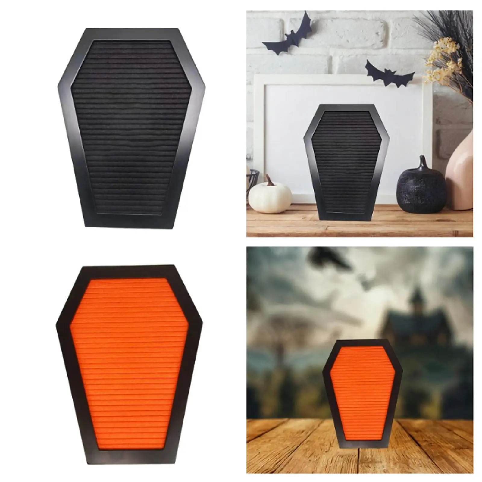 กระดานติดข้อความ กระดานติดตัวอักษร ตกแต่งฮาโลวีนสไตล์แม่มด ตกแต่งโรงเรียนสไตล์โกธิค กระดานประกาศข้อความผ้าสักหลาด สไตล์หลอน