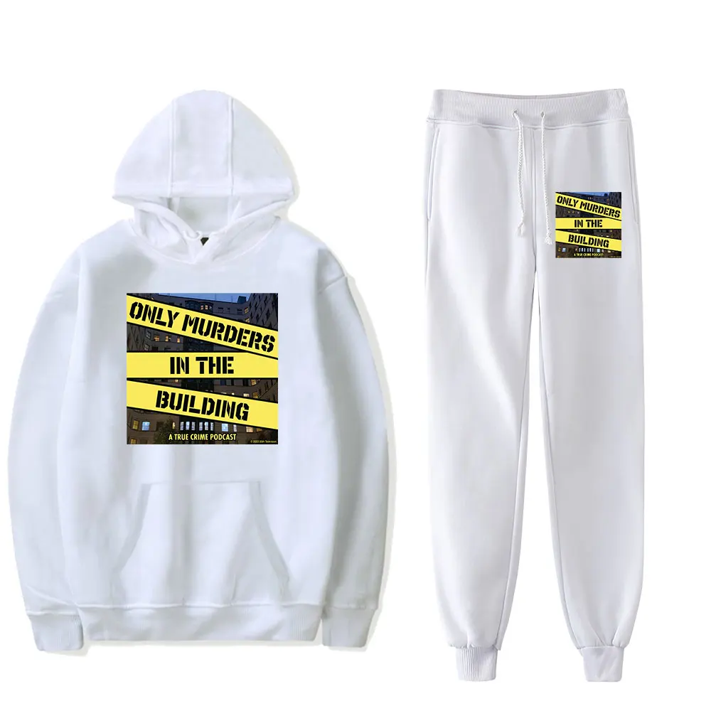 Only Murders in the Building Vintage 90s Merch Hoodies Set Hoodie Pants Two-Piece Pullover Men Women