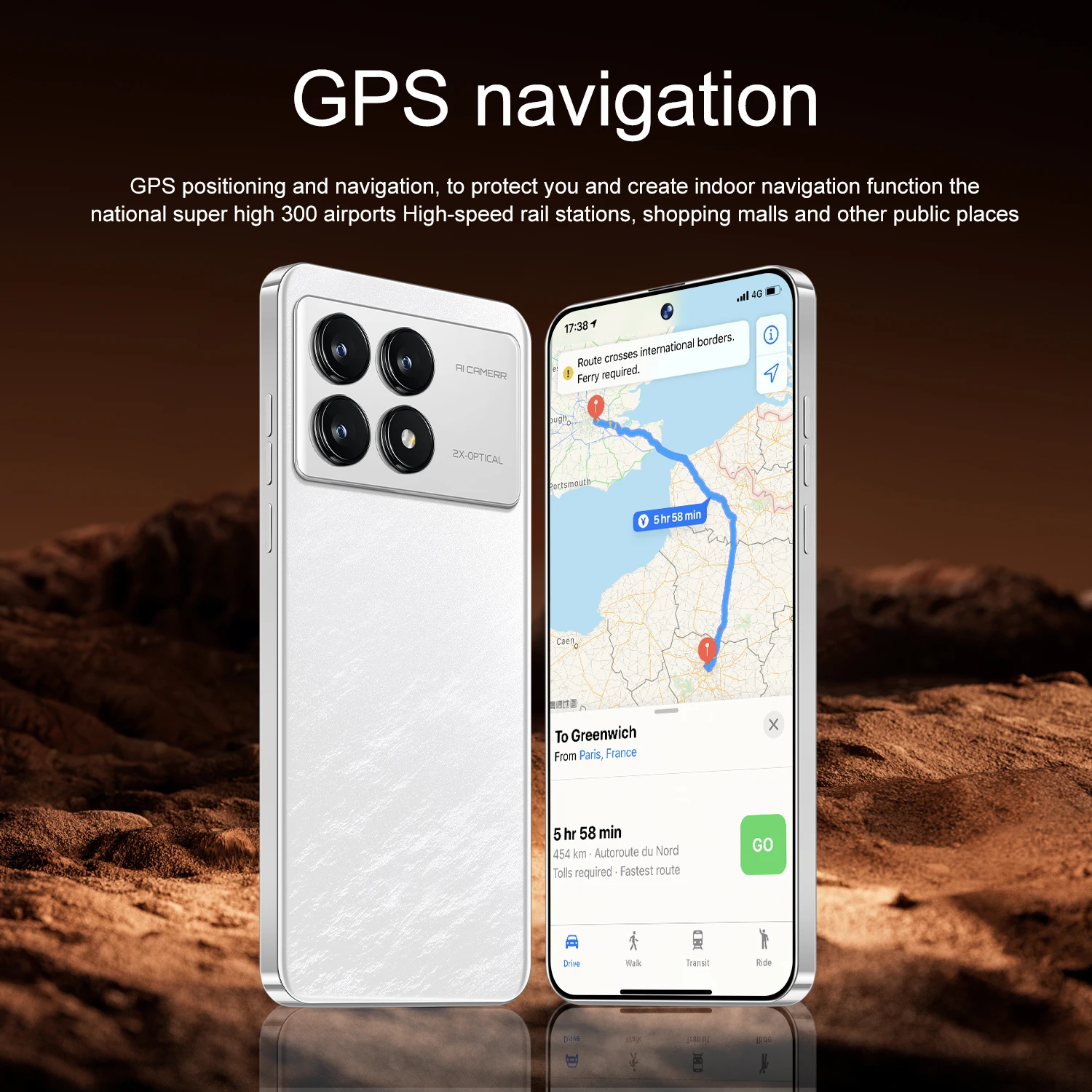 IVMI Global Vision 17Pro Max Smartphone Android 12 6GB RAM 128GB ROM 6.99 Inch Phone 16+20MP 4G Network Mobile Phones