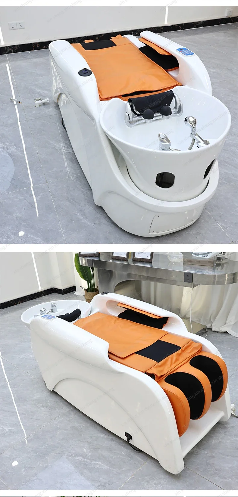XinSheng Professionelle Elektrische Massageliege Kopf-SPA Salon-Massagetisch Haarwasch- und Dampfbetten Friseursalon Smart-Möbel – Detail 11