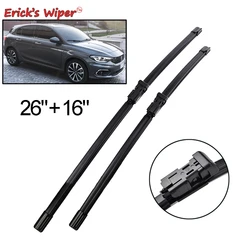 Erick's Wiper LHD Front Wiper Blades For Fiat Tipo 356 2015 - 2019 Windshield Windscreen Clean Window Rain Brushes 26